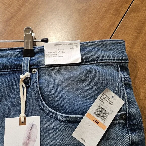 Jessica Simpson 24W Infinity High Waist Buttonfly Jean Shorts - Picture 11 of 13